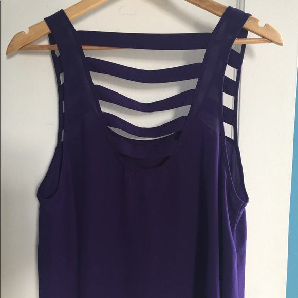 Purple silky cami - Picture 3 of 4